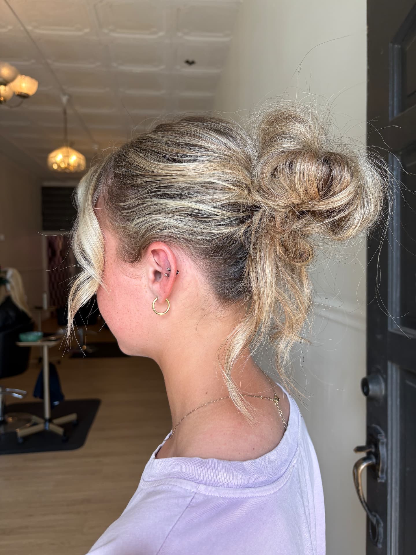 Hair color work by Payton