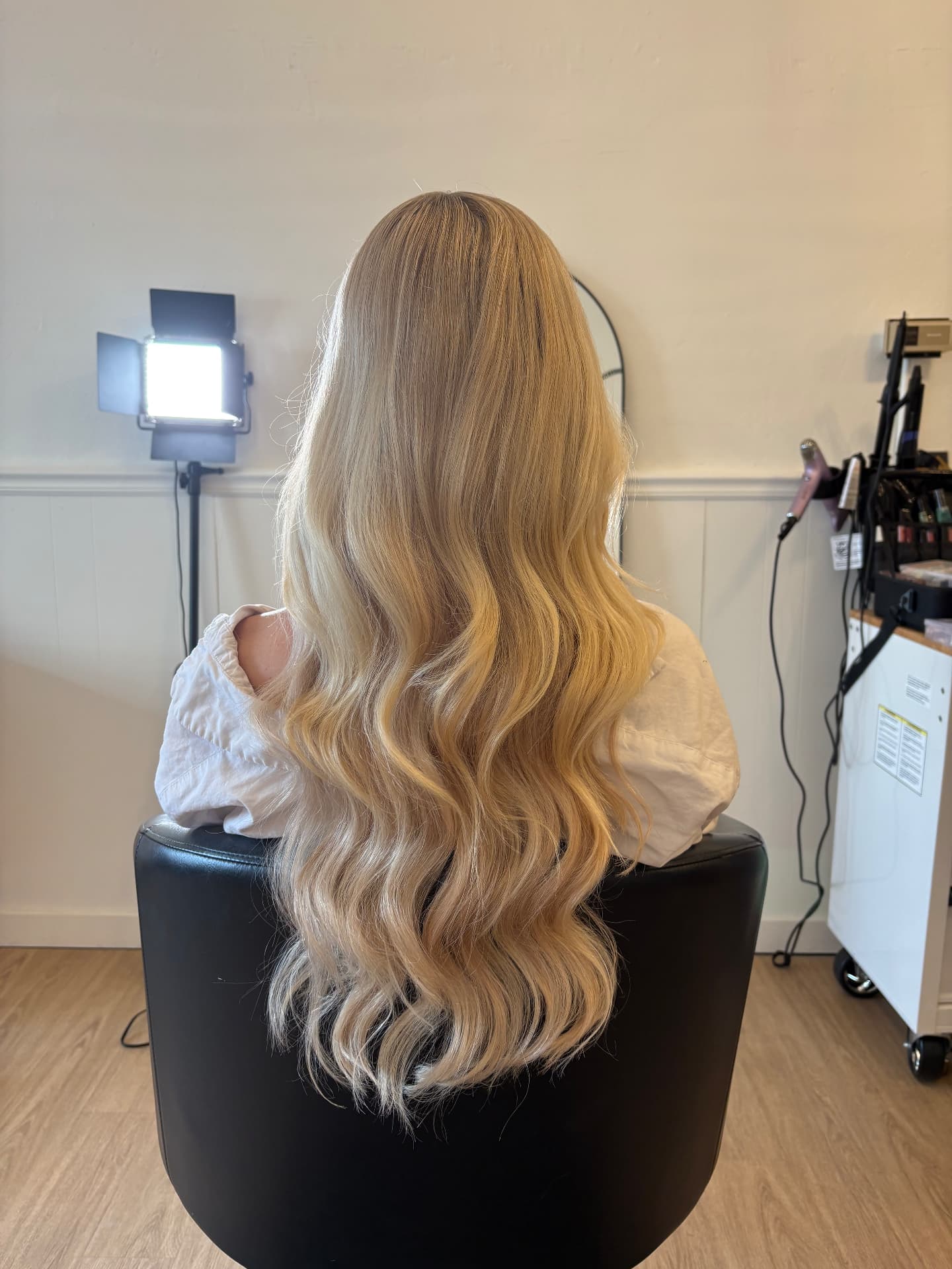Hair color work by Payton
