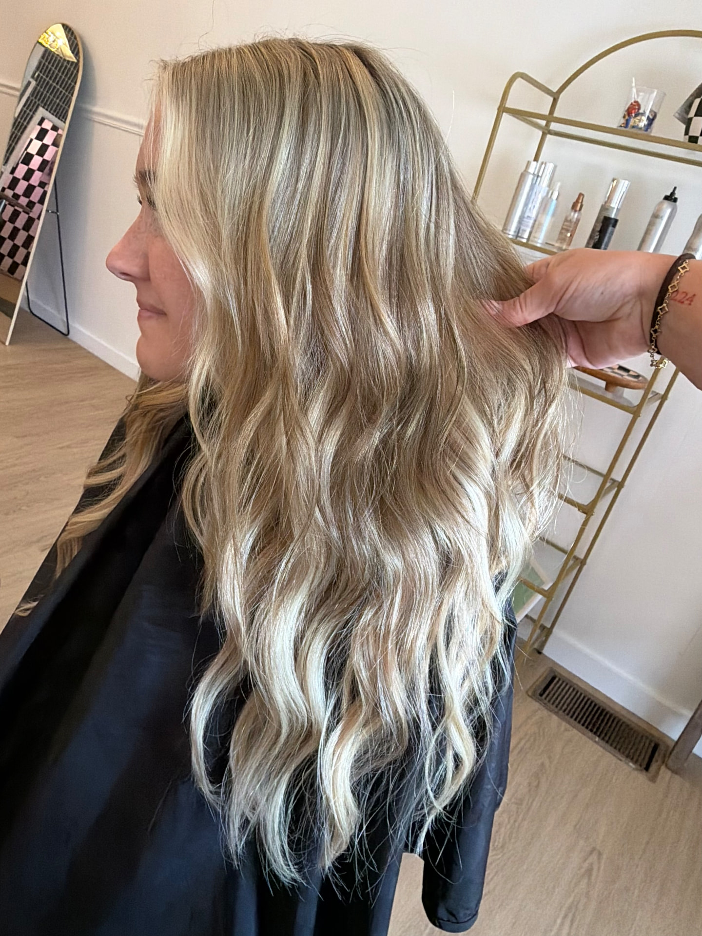 Hair color work by Hailey
