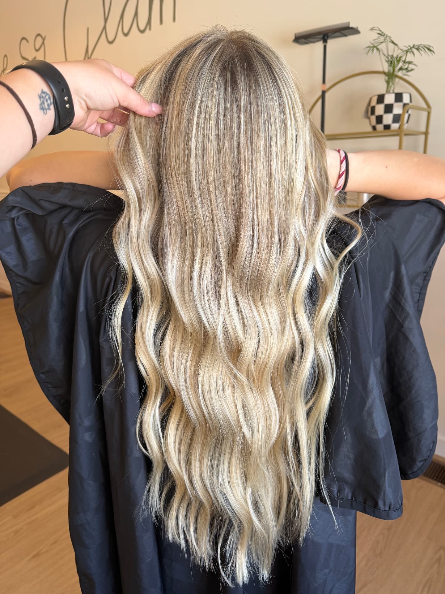Hair color work by Hailey