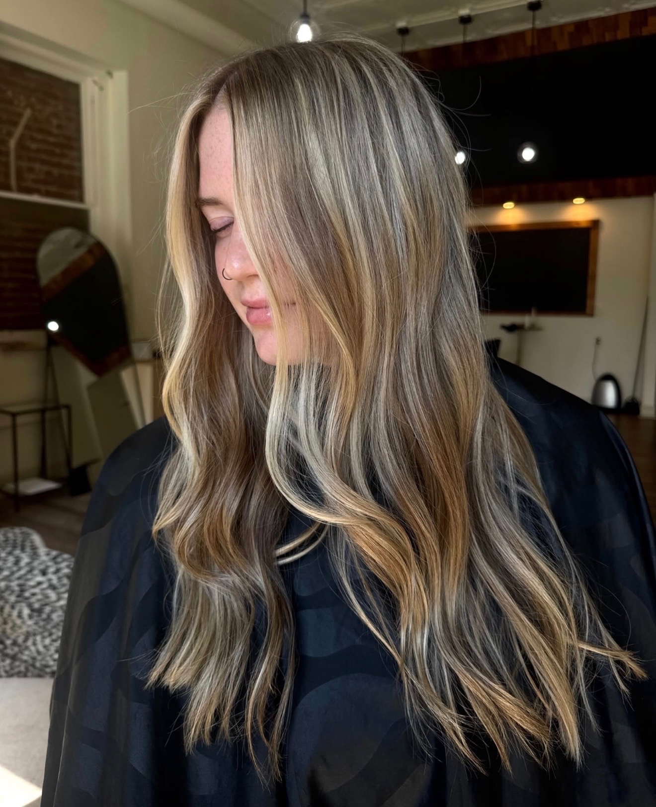 Hair color work by Grayce