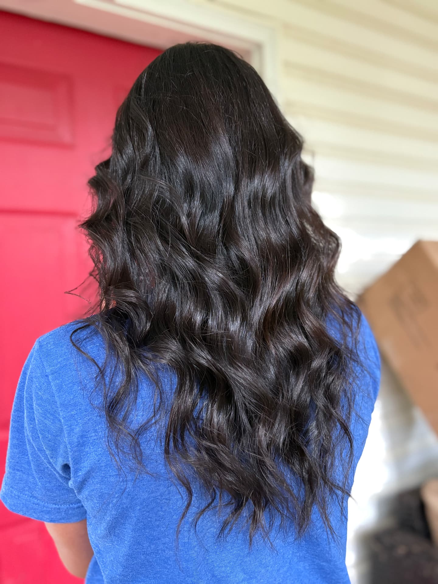 Hair color work by Payton