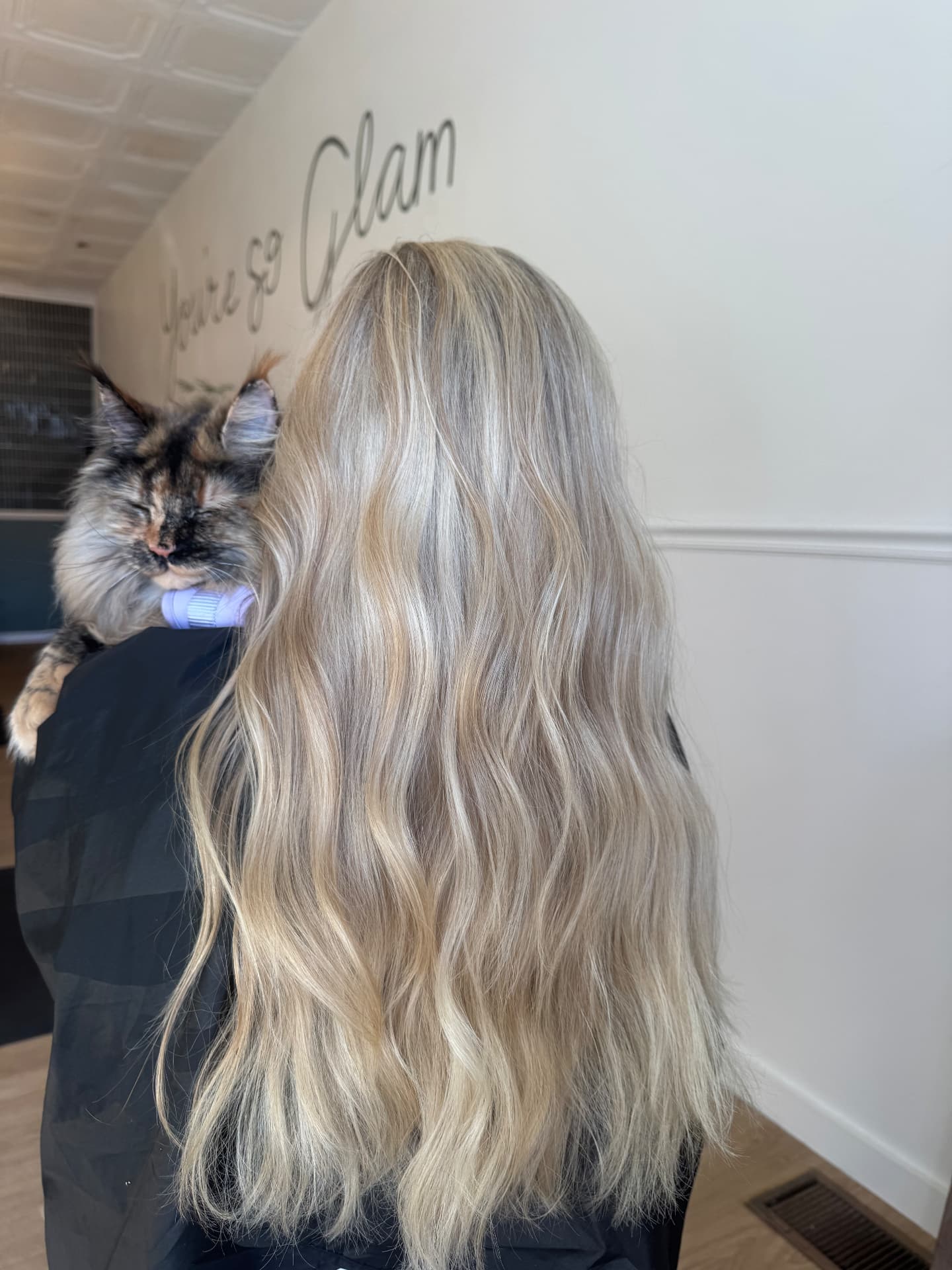 Hair color work by Haley