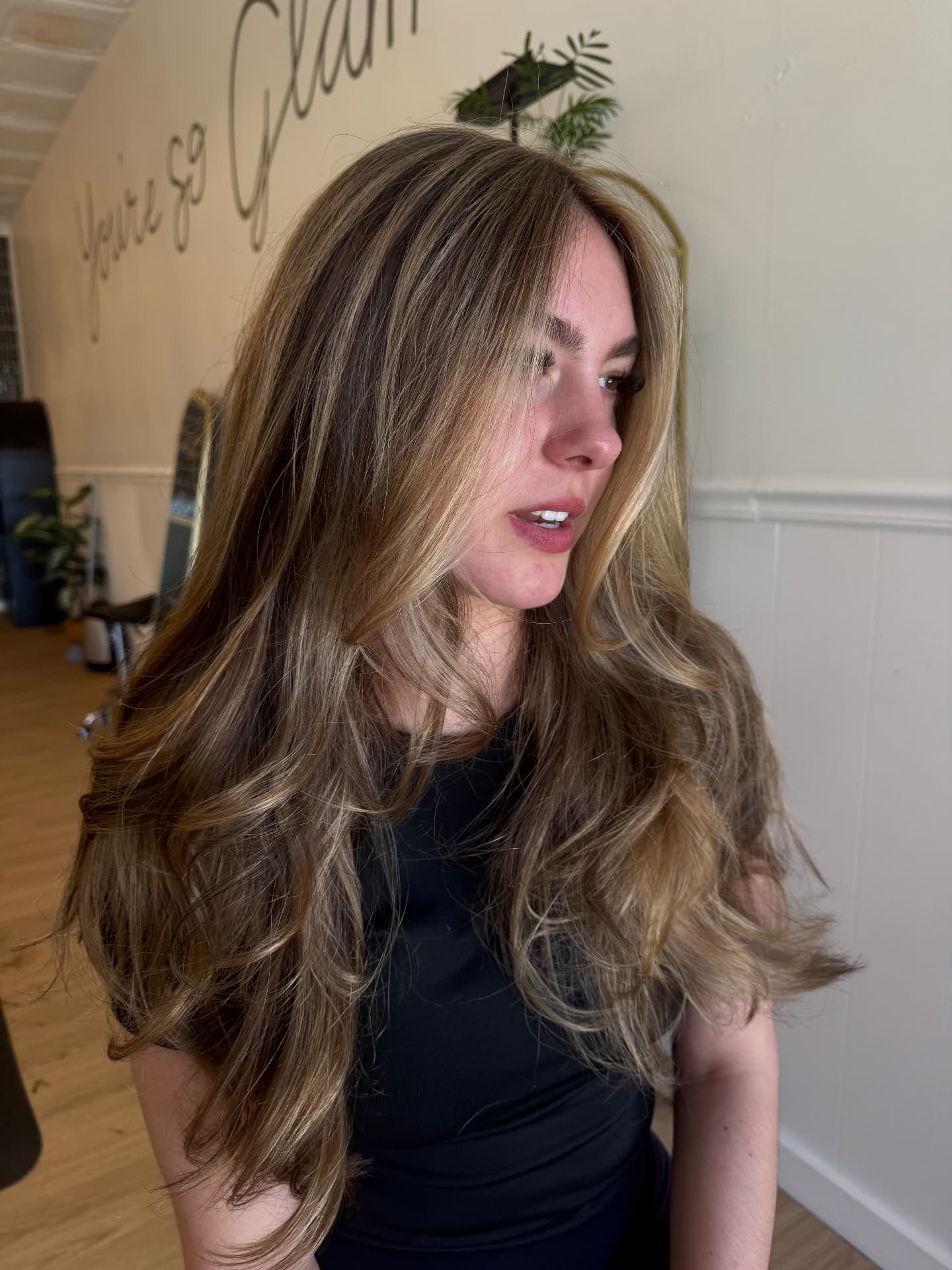 Hair color work by Haley