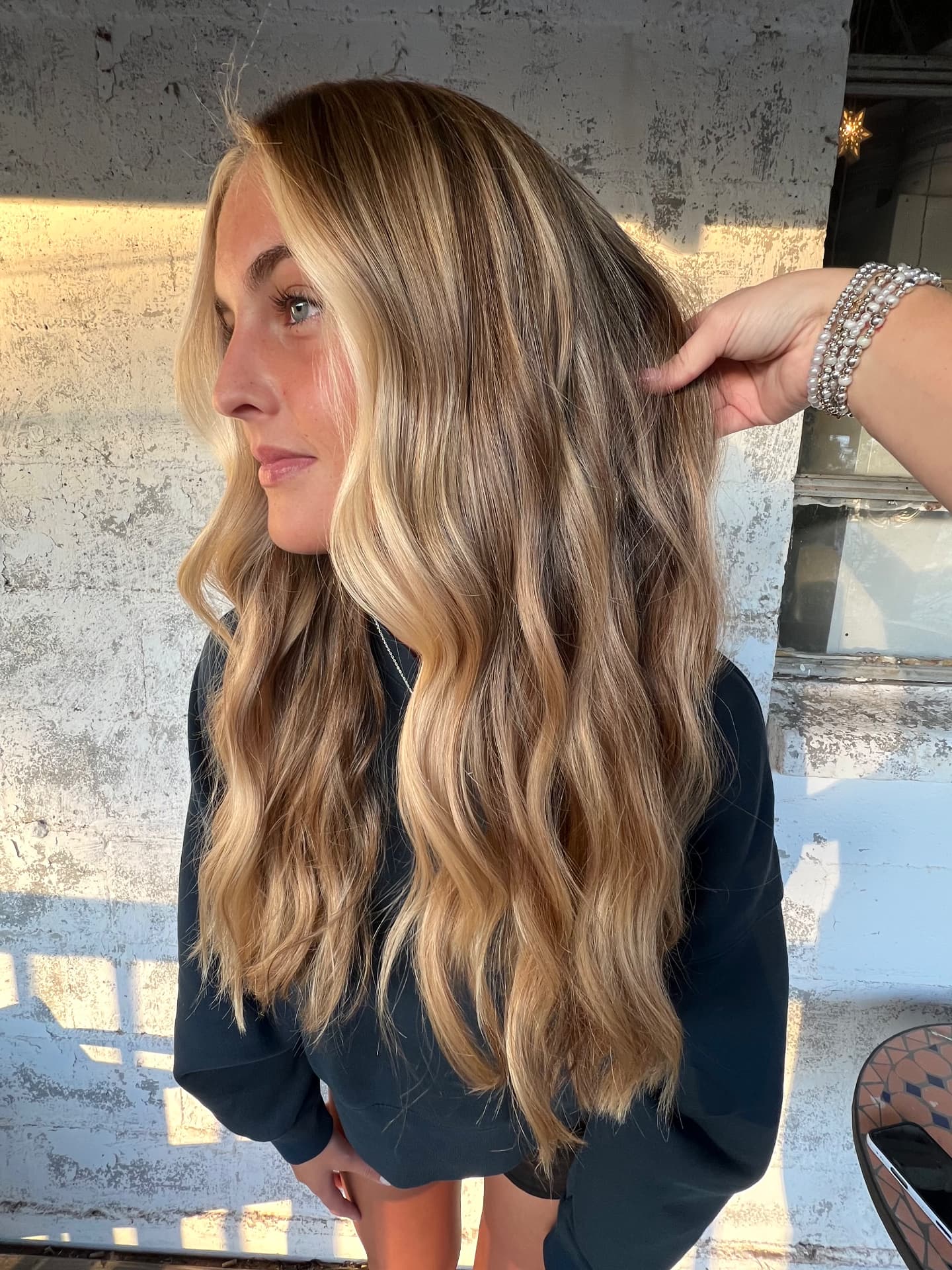Hair color work by Hailey