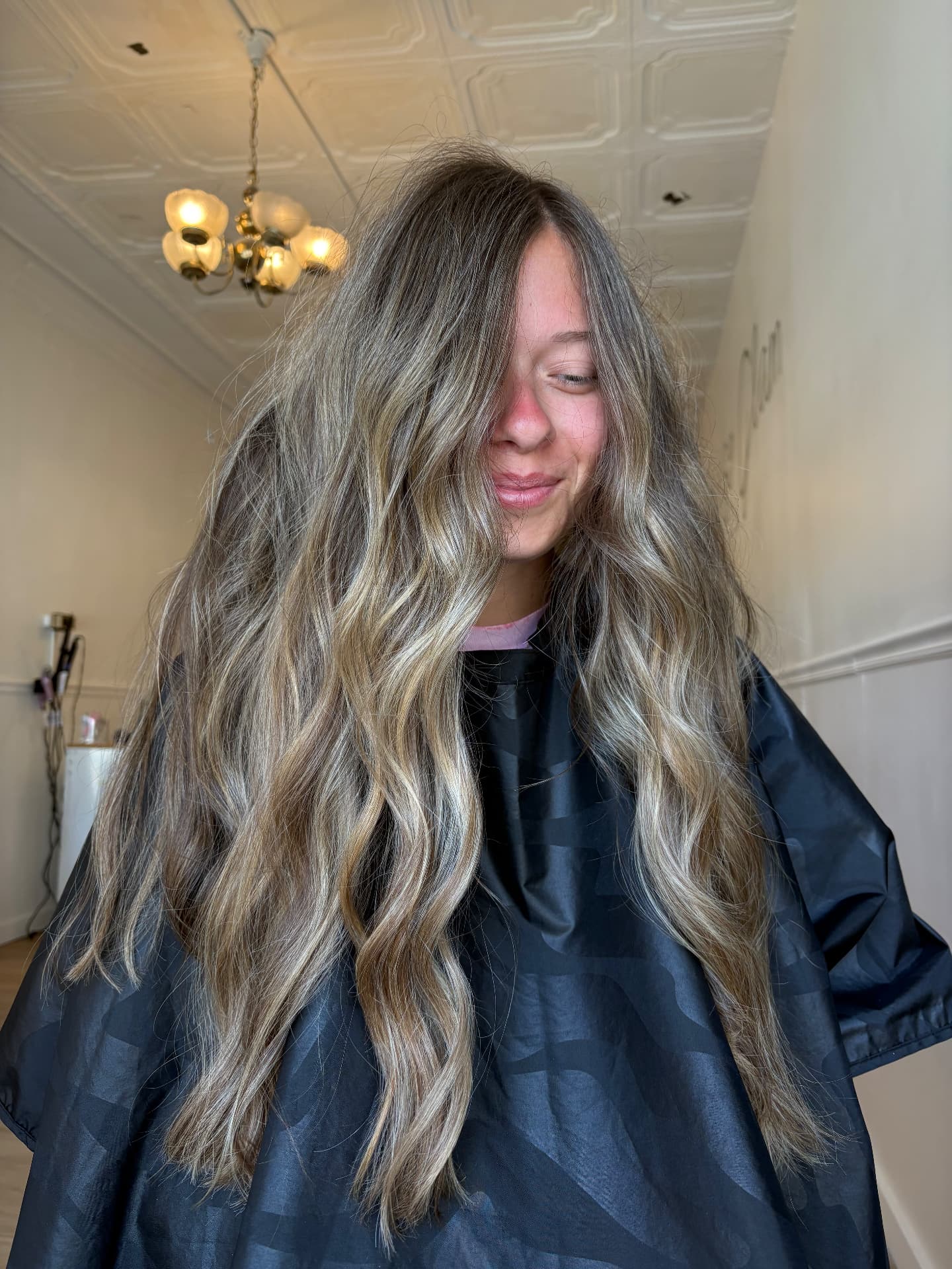 Hair color work by Haley