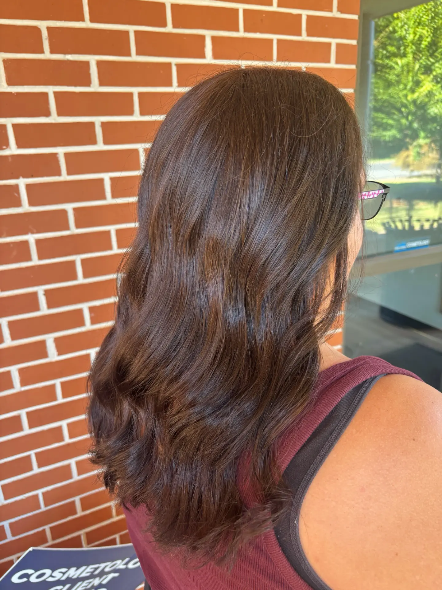 Dimensional brunette waves by Olivia