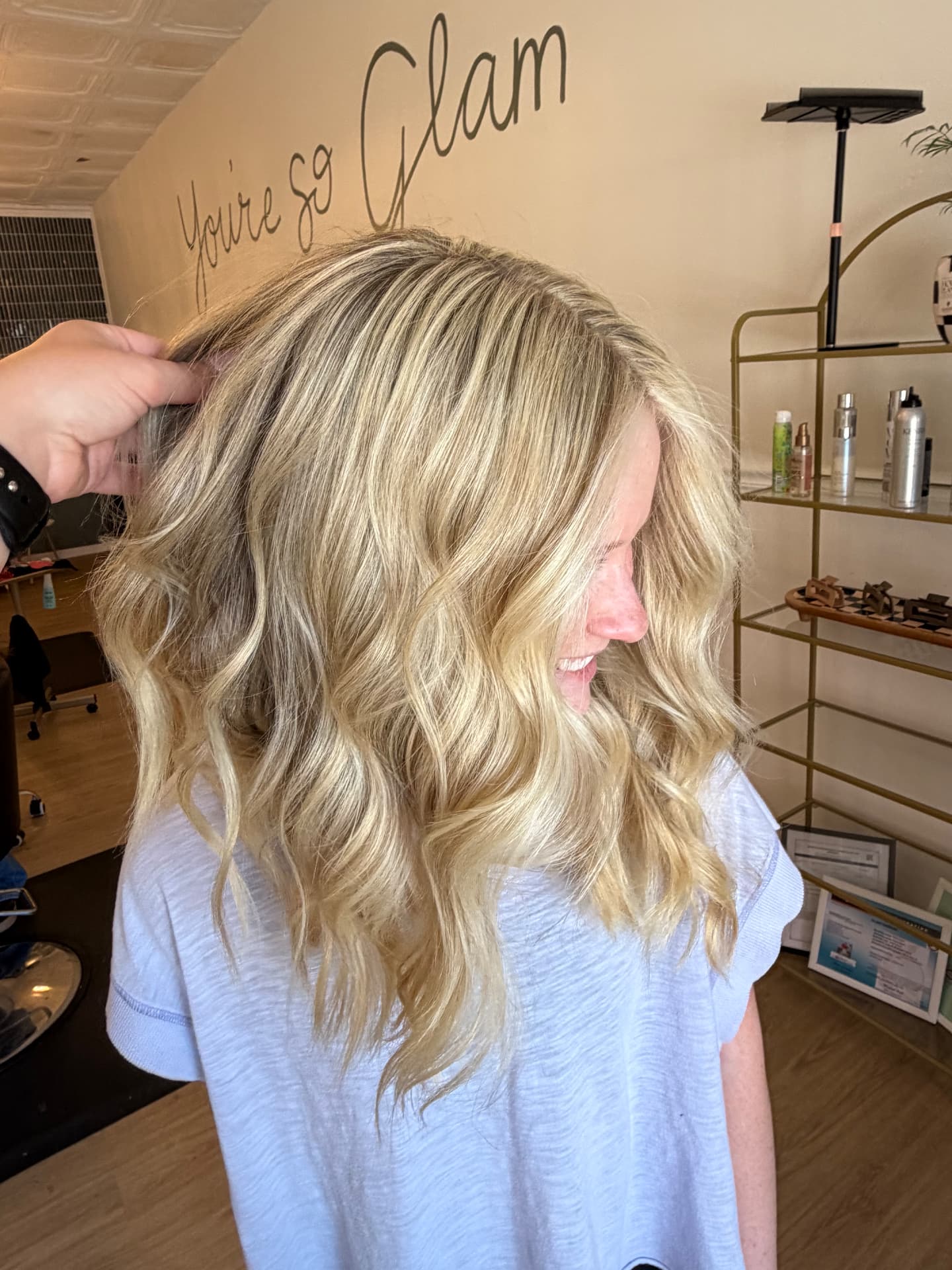 Hair color work by Hailey