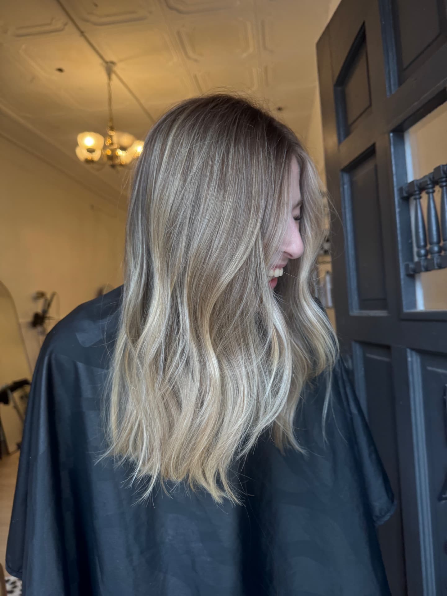 Hair color work by Haley